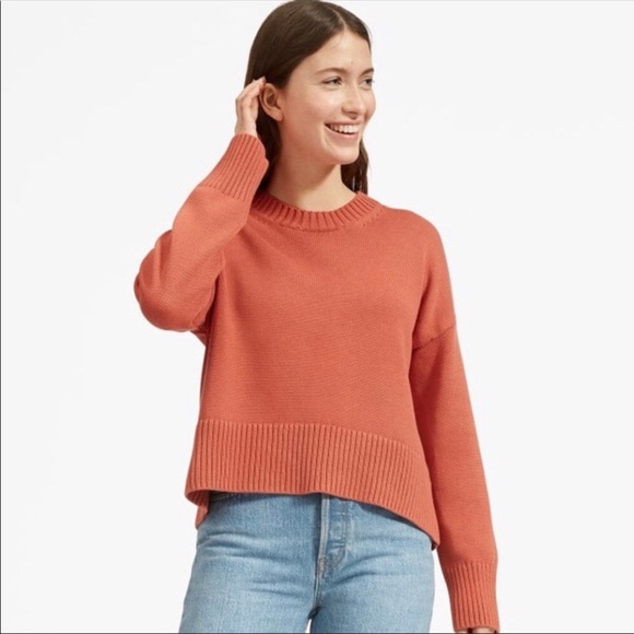 Everlane Knit Crewneck Sweater- Burnt Orange - Picture 3 of 9